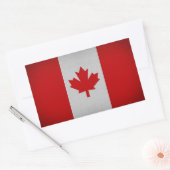 Canada Vlagsticker, Vinyl Reisstickers, Canada Rechthoekige Sticker (Envelop)