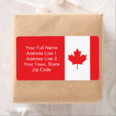 Canada Vlakke Vlag Etiket (Insitu)