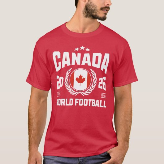 Canada Voetbal 2026 T-shirt (Voorkant)