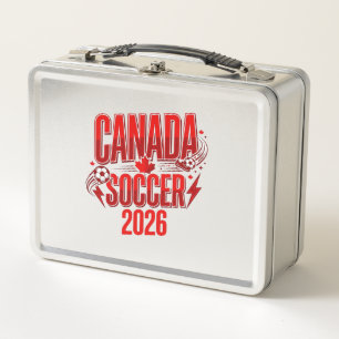 Canada Voetbal 2026 Voetbal Vet Land Typografie