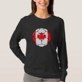 Canada Voetbal Flag Jersey Futbol Canadian Foo T-shirt (Voorkant)