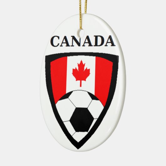 Canada Voetbal Keramisch Ornament (Links)