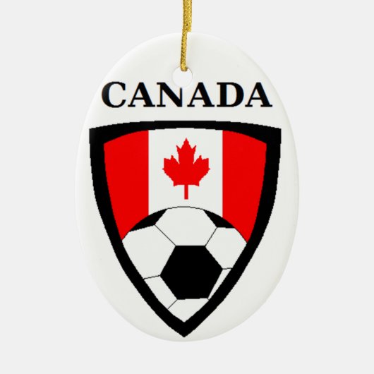 Canada Voetbal Keramisch Ornament (Voorkant)