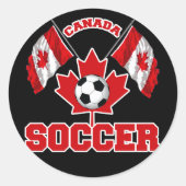 CANADA VOETBAL RONDE STICKER (Voorkant)