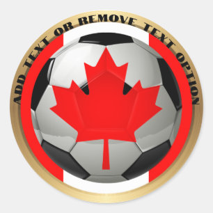 Canada Voetbal Sport Ronde Sticker