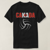 Canada Volleyball Lovers Jersey Canadian Flag Spor T-shirt (Design voorkant)