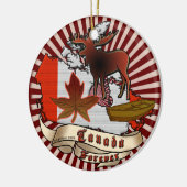 Canada Voor Altijd Keramisch Ornament (Links)