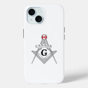 Canada vrijmetselarij teken iPhone 15 case