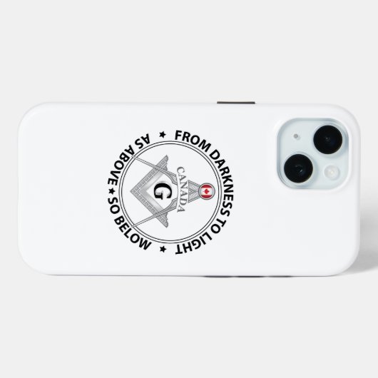 Canada vrijmetselarij teken Case-Mate iPhone case (Achterkant (horizontaal))