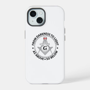 Canada vrijmetselarij teken iPhone 15 case