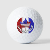 Canada/VS Golf Balls Perssonalized Golf Gifts Golfballen (Voorkant)