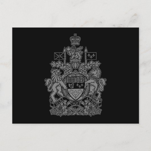 Canada Wapenmunt - Canada Crest Briefkaart (Voorkant)