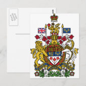 Canada wapenschild CA Briefkaart (Voorkant / Achterkant)