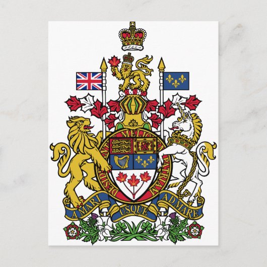 Canada wapenschild CA Briefkaart (Voorkant)