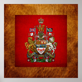 Canada: wapenschild poster
