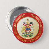 Canada wapenschild ronde button 7,6 cm (Voorkant /achterkant)
