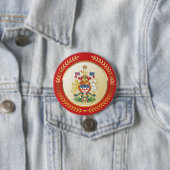 Canada wapenschild ronde button 7,6 cm (In situ)