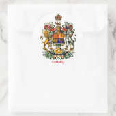 Canada Wapenschild Ronde Sticker (Tas)