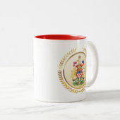 Canada wapenschild tweekleurige koffiemok (Voorkant rechts)