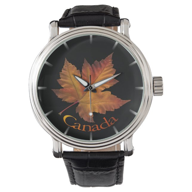 Canada Watch Canada Souvenir Wrist Watches & Gifts Horloge (Voorkant)
