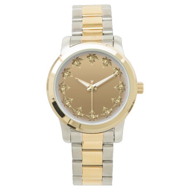 Canada Watch Gold Canada Souvenir Wrist Watch Horloge (Voorkant)