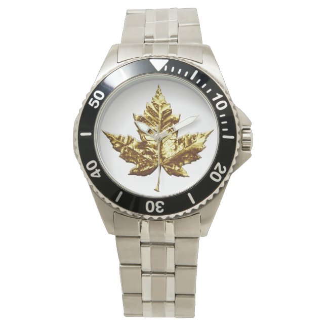 Canada Watch Gold Canada Souvenir Wrist Watches Horloge (Voorkant)