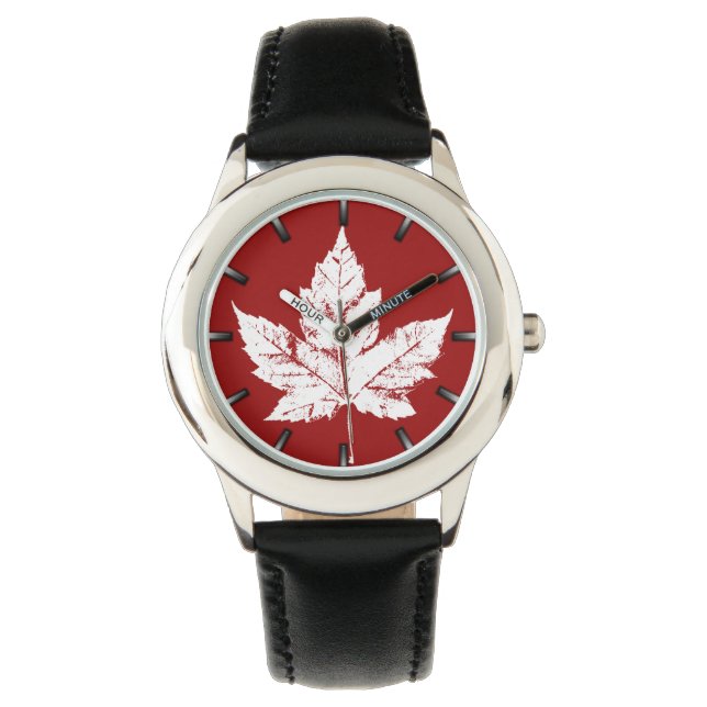 Canada Watch Kind Canada Souvenir Wrist Watch Horloge (Voorkant)