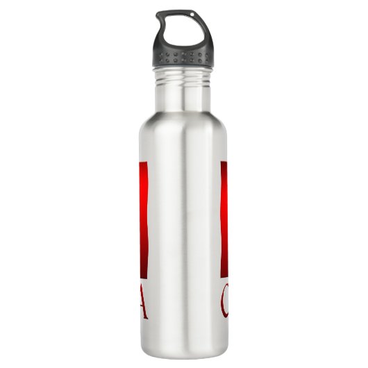 Canada Water Fles Canada Flag Souvenir Bottle (Achterkant)