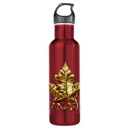 Canada Water Flessen Gold Maple Leaf Souvenir (Voorkant)
