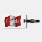 Canada Waving Flag Bagagelabel (Achterkant horizontaal)