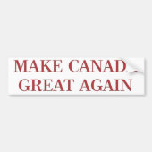Canada weer geweldig maken bumpersticker (Voorkant)