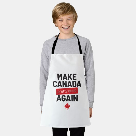 Canada weer  maken - grappige slogan schort (Gedragen)