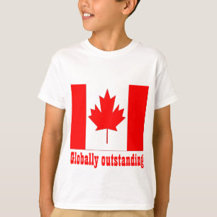 Canada wereldwijd uitstekend t-shirt