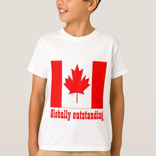 Canada wereldwijd uitstekend t-shirt (Voorkant)