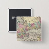 Canada West of Upper Canada Vierkante Button 5,1 Cm (Voorkant /achterkant)