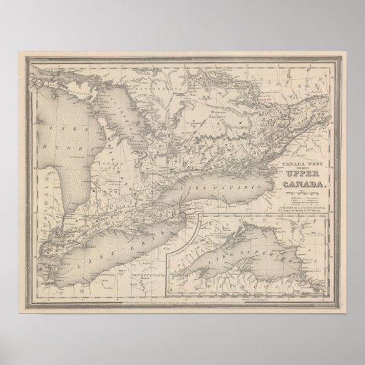 Canada West Upper Poster (Voorkant)