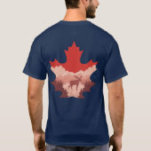 Canada Wildlife Heart Double-Sided Graphic Tee T-shirt (Achterkant)