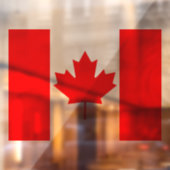 Canada Window Sign, Cling, Canadese vlag Raamsticker (Vel 2)