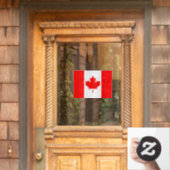 Canada Window Sign, Cling, Canadese vlag Raamsticker (Huis Deur)