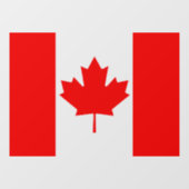Canada Window Sign, Cling, Canadese vlag Raamsticker (Vel)