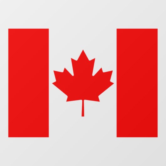 Canada Window Sign, Cling, Canadese vlag Raamsticker (Vel)