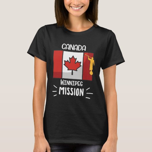 Canada Winnipeg Mormon LDS Mission Missionary T-shirt (Voorkant)