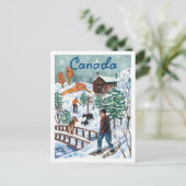 Canada Winter Wonderland Briefkaart (Staand voorkant)