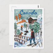 Canada Winter Wonderland Briefkaart (Voorkant / Achterkant)