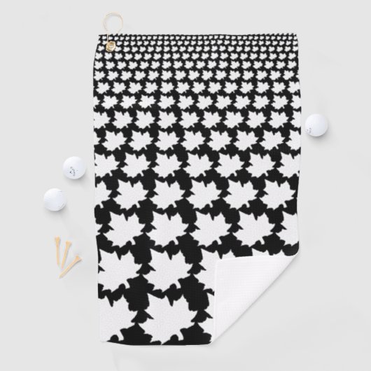 CANADA Witte esdoorn bladeren golfhanddoek (Insitu)