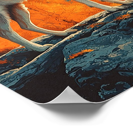 Canada Wolf Vintage Travel Poster (Hoek)