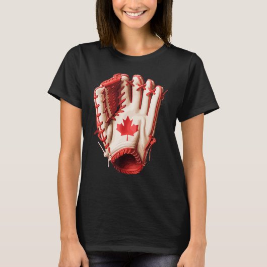 Canada Women Men Baseball T-shirt (Voorkant)