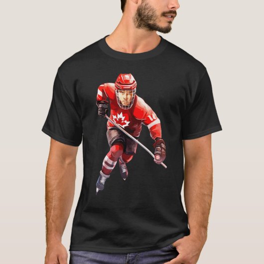 Canada Women Men Hockey T-shirt (Voorkant)