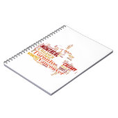 Canada Word Art Cities Notitieboek (Linkerzijde)