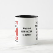 CANADA World Football Custom Name 2026 ELK JAAR Mok (Midden)